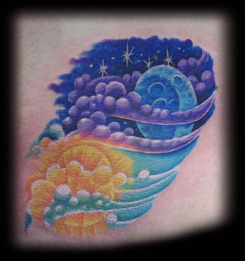 Looking for unique  Tattoos? Sun and Moon